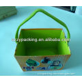 gift packing paper bucket with handle